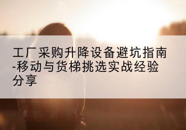凭祥移动式升降机怎么选-工厂采购升降设备避坑指南-移动与货梯挑选实战经验分享